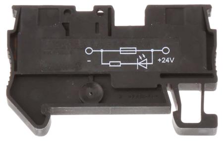 3208964 Phoenix Contact  PT 4-FSI/F-LED 24 Series Black, 4mm², Single-Level, Push In Termination, Fused