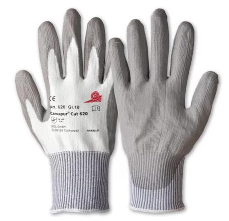062006841E Honeywell Safety Camapur Cut Grey, White Spectra Cut Resistant Work Gloves, Size 6, Polyurethane Coating