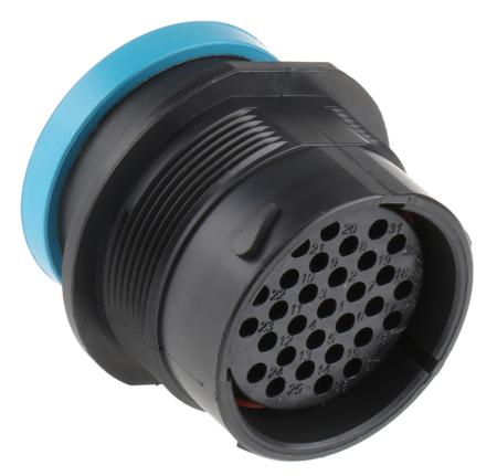 HDP24-24-31SE-L017 Deutsch HD20 Series, 31 Pole Cable Mount Housing Socket, For Use With Female Contacts, IP67