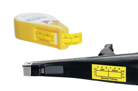 590-00162 HellermannTyton QNPRUEFYPH Black on Yellow Label, 38mm Label Length, 16mm Label Width
