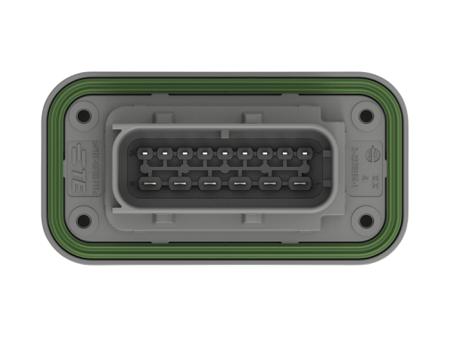 2-2378191-1 TE Connectivity 2-23781 Series Vertical Panel Mount PCB Header, 15 Contact(s), 6mm Pitch, 2 Row(s), Shrouded