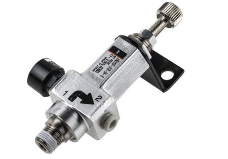 ARJ310F-01BG-04-S SMC M5 x 0.8, R 1/8 Pneumatic Regulator, 0.2 → 0.7Mpa