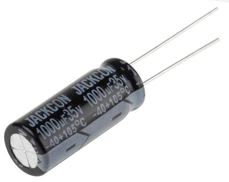711-1321 RS PRO 1000μF Aluminium Electrolytic Capacitor 35V dc, Radial, Through Hole