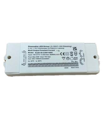 360-663 RS PRO Dimmable LED Driver, 3 → 65V Output, 40W Output, 1400mA Output, Constant Current Dimmable