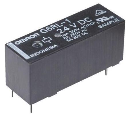G6RL-1-ASI-DC24 Omron PCB Mount Power Relay, 24V dc Coil, 10A Switching Current, SPDT