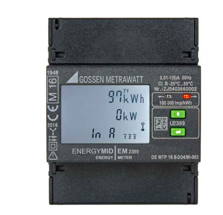 U2389-V017 Gossen Metrawatt LCD Energy Meter, Type Energy Meter