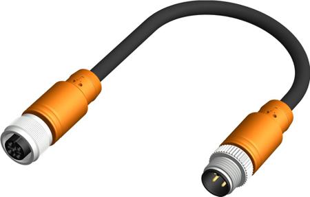 283-4967 RS PRO Straight Female 5 way M12 to Straight Male 5 way M12 Actuator/Sensor Cable, 1m