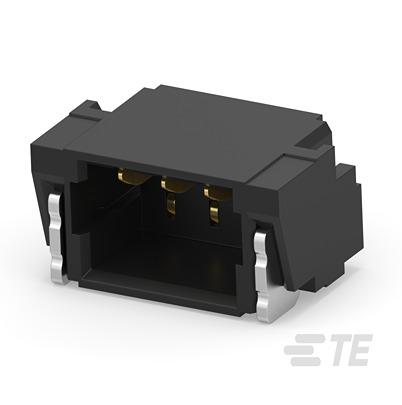 2483190-3 TE Connectivity 2483 Series Right Angle Surface Mount PCB Header, 3 Contact(s), 0.8mm Pitch, 1 Row(s), Shrouded
