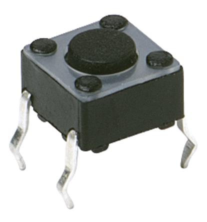 PTS645SM43-2 LFS C & K IP40 Blue Button Tactile Switch, SPST 50 mA 3.5 (Dia.)mm Through Hole