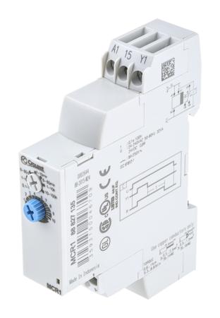 88827135 Crouzet DIN Rail Mount Timer Relay, 24 → 240 V ac, 24V dc, 1-Contact, 0.1 s → 100h, 1-Function, SPDT