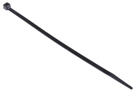 811-1495 RS Pro Black Nylon Cable Tie, 190mm x 4.8 mm