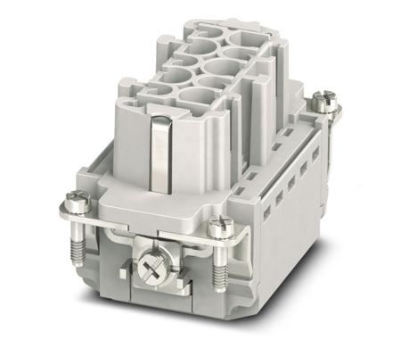 1407729 Phoenix Contact Heavy Duty Power Connector Insert, 16A, Female, HC-B10 Series, 10 Contacts