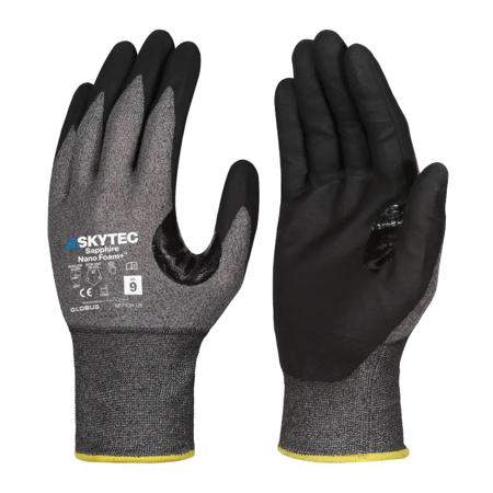 SKG00079FF Skytec SKG00079 Black HPPE, Nylon, Tungsten Cut Resistant Work Gloves, Size 8 - M, Foam Nitrile Coating