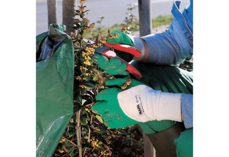 3433001---6 Mapa HARPON 330 Green Latex Public Park Maintenance, Waste Collection, Waste Management Work Gloves, Size 6