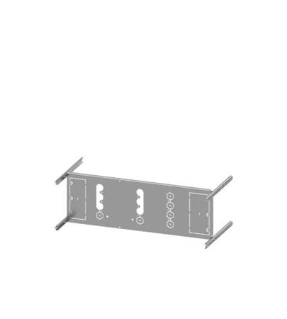 8PQ6000-8BA27 Siemens Grey 4 Gang Mounting Plate Sheet Steel Mounting Plate