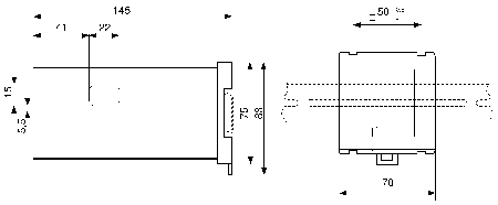 26546841 Crouzet Adapter For Use With Batch Counter, Chronometer, Multi-Totalizer, Preselection Tatalizer, Tachometer