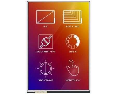 4DLCD-28320240-IPS 4D Systems  TFT TFT LCD Display, 2.8in, 240 x 320pixels