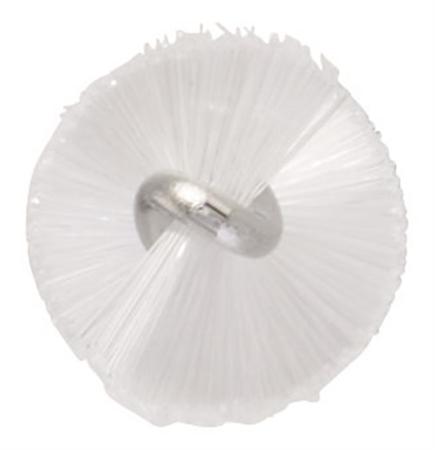 53635 Vikan Medium Bristle White Hand Brush, 3.5mm bristle length, Polyester, Polypropylene, Stainless Steel bristle material