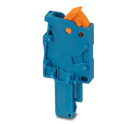 3051056 Phoenix Contact QP Series QP 1,5/ 1-M BU Terminal Plug, 1-Way, 17.5A, 24 - 16 Wire, Quick Connect Termination