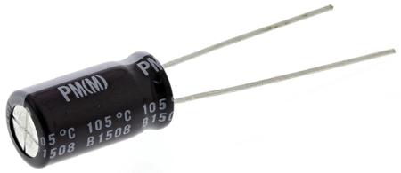 UPM1E221MPD Nichicon 220μF Aluminium Electrolytic Capacitor 25V dc, Radial, Through Hole -