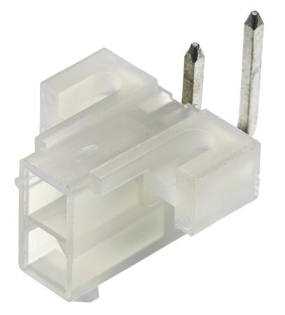 39-29-1028 Molex Mini-Fit Jr Series Right Angle Through Hole PCB Header, 2 Contact(s), 4.2 mm Pitch, 2 Row, Shrouded