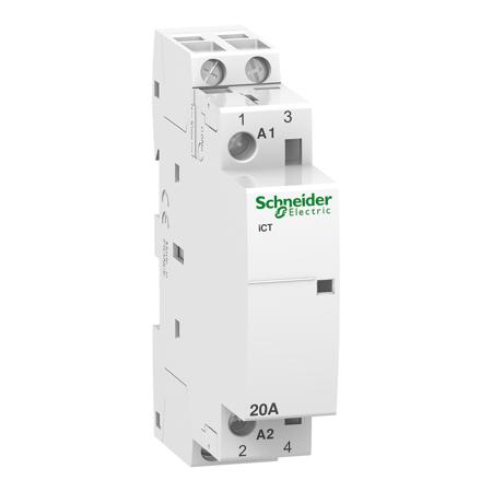 A9C22722 Acti 9 iCT Contactor, 20 A, 1.2 W, 230 → 240 V ac Coil
