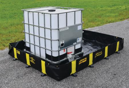 JEN28516BL Justrite PVC Spill Berm for Spill Control, 1314L Capacity