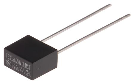 767-5036 RS PRO PC Board Non Resettable Fuse, Radial 630mA, 250V ac