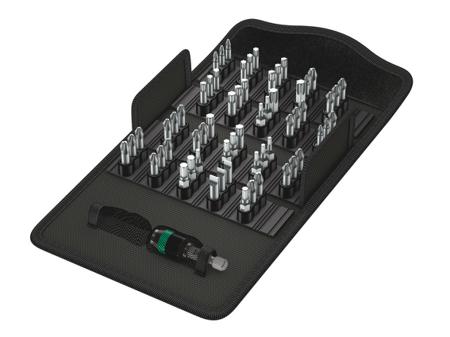05057122001 Wera Driver Bit Set 61 Pieces, Hexagon, Phillips, Pozidriv, Slotted, Torx