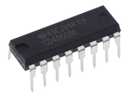 CD4060BE Texas Instruments  14-stage Through Hole Binary Counter, 16-Pin PDIP