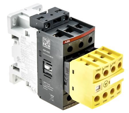 1SBL277082R1122--AFS30-30-22-11 ABB Jokab AFS 3 Pole Safety Contactor - 50 A, 20 → 60 V dc, 24 → 60 V @ 50/60 Hz Coil, 3NO