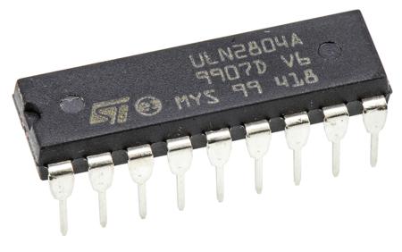 ULN2804A STMicroelectronics  NPN Darlington Transistor, 500 mA 50 V, 18-Pin PDIP