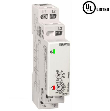 LXPRT-280-520VAC Broyce Control LXPRT 280-520VAC, Phase, Voltage Monitoring Relay with SPDT Contacts, 280 → 520 V ac