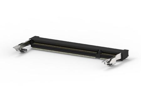 1717254-1 TE Connectivity 0.6mm Pitch 200 Way, Right Angle Board Mount Mount DIMM Socket ,500mA