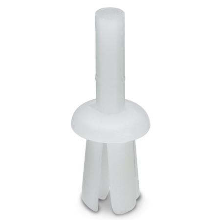 3240499 Phoenix Contact White Nylon Rivet connected to the body, 6mm Max. Bundle