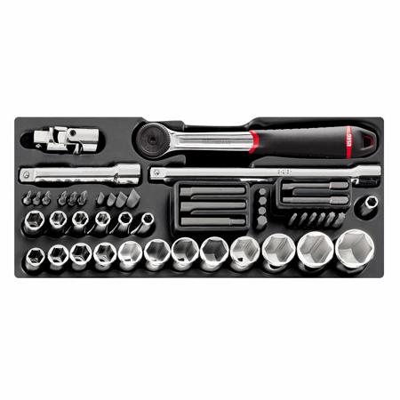 U05190841 Usag 49 Piece Automotive Tool Kit Tool Kit with Tray