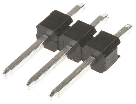 M20-9990346 HARWIN M20 Series Straight Through Hole Pin Header, 3 Contact(s), 2.54 mm Pitch, 1 Row, Unshrouded