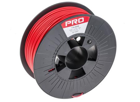 174-0009 RS PRO 2.85mm Red PLA-X3 3D Printer Filament, 1kg