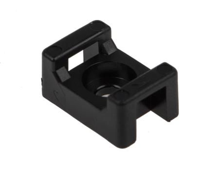 233-663 RS PRO Black Cable Tie Mount 10 mm x 15mm, 4.8mm Max. Cable Tie Width