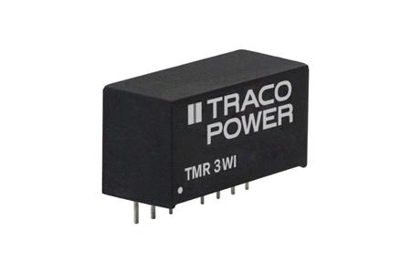 TMR-3-4812WI TRACOPOWER Through Hole 3W Isolated DC-DC Converter, Vin 18 → 75 V dc, I/O isolation 1500V dc, Vout 12V dc