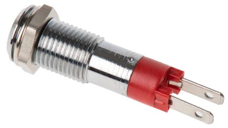 SMCP08014 Signal Construct Red Indicator, 24 V dc, 5 mm Lamp Size, 8mm Mounting Hole Size