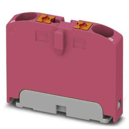1028076 Phoenix Contact Distribution Block, 2 Way, 4mm², 24A, 690 V, Pink