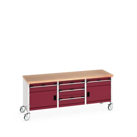 41002133-24V Bott 41002133.24V Portable Sheet Steel Workbench, 840mm x 750mm x 2000mm