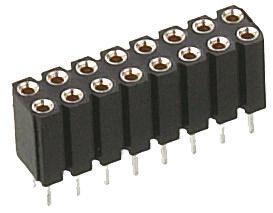 803-87-024-10-001101 Preci-Dip 803 Series Straight PCB Mount PCB Socket, 24-Contact, 2-Row, 2.54mm Pitch, Solder Termination