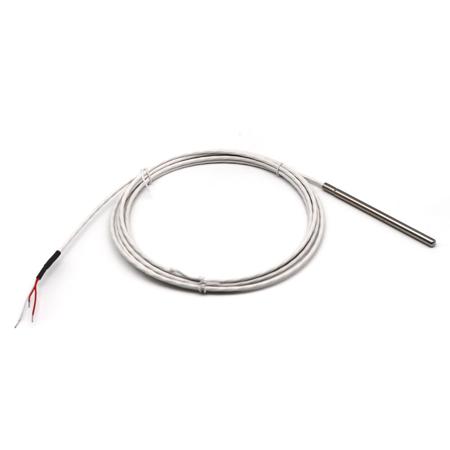 SLSR100TE1-1M Prosensor PT100 Temperature Probe, 6mm Dia, 100mm Long, 3 Wire, Class A +250°C Max