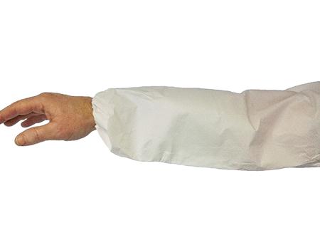 444 3M White Disposable Laminate Arm Protector for Liquid Splash Protection Use, 16in Length, One size