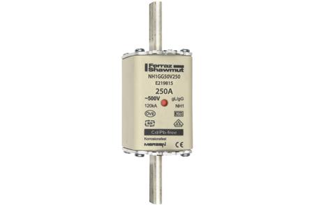 E219815 Mersen 250A NH Fuse, NH1, 500V ac