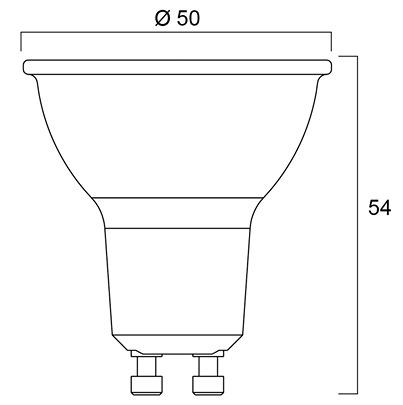 29187 Sylvania RefLED GU10 LED Bulbs 7 W(86W), 6500K, Daylight, GU10/ES50 shape