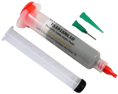 TS391SNL10 CHIPQUIK Thermally Stable Solder Paste Lead Free Solder Paste, 35g Syringe