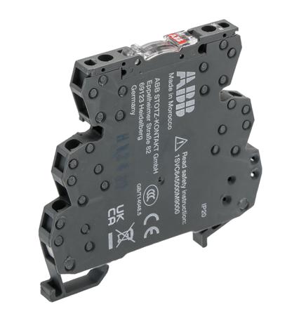 1SNA645025R2200--OBOC2000-24VUC ABB Optocoupler, Max. Forward 24 V, Max. Input 6.3 mA, 70mm Length, DIN Rail Mounting Style
